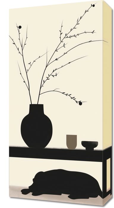 Obraz 30x60cm Wypocznij Psino