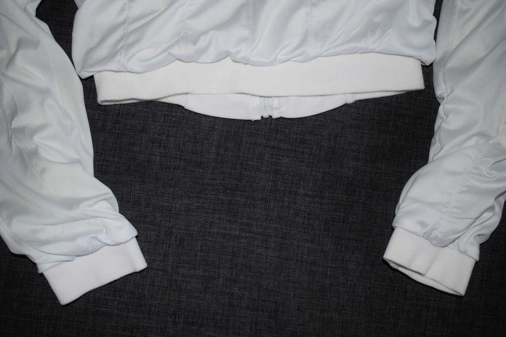 Bluza biała marszczenia KappAhl 128