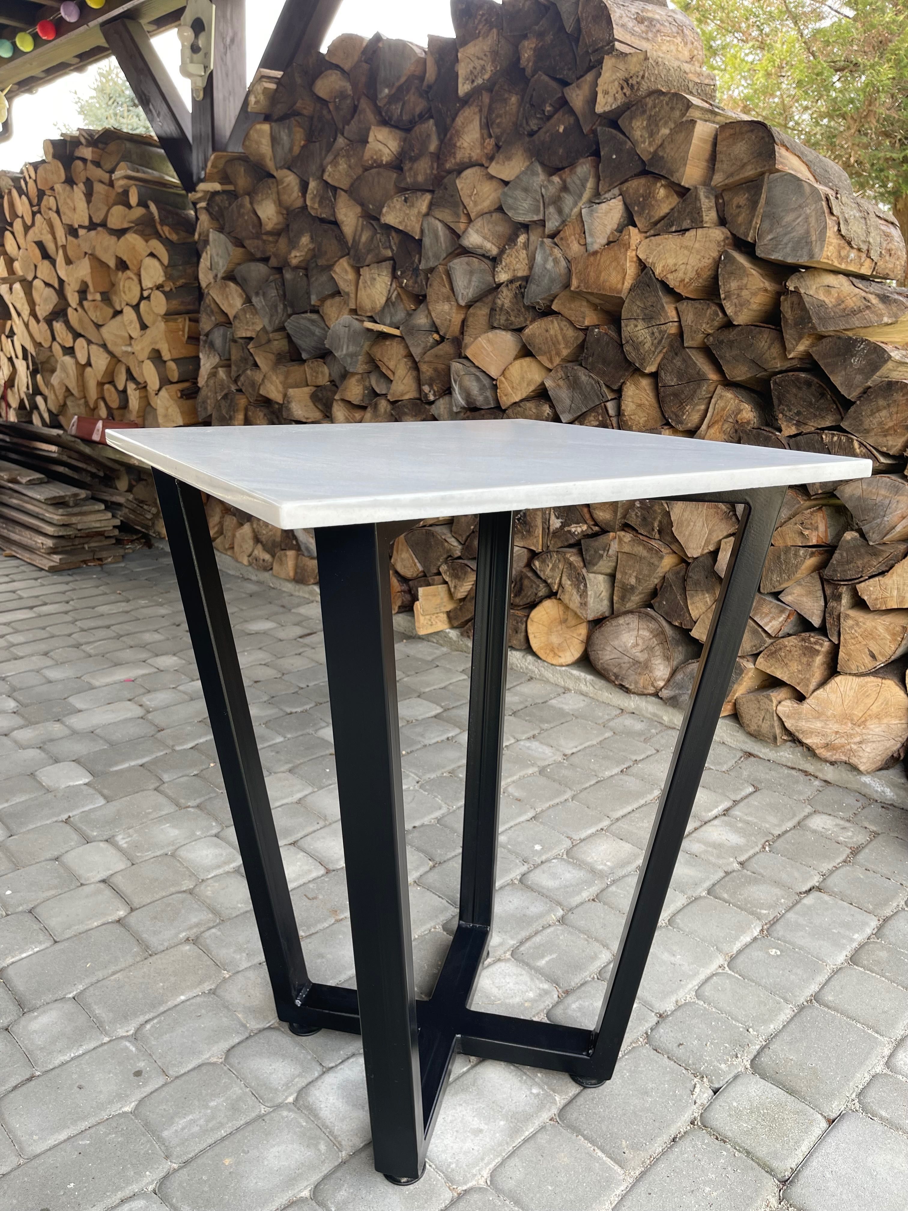 Stolik kawowy blat marmur 60x60cm