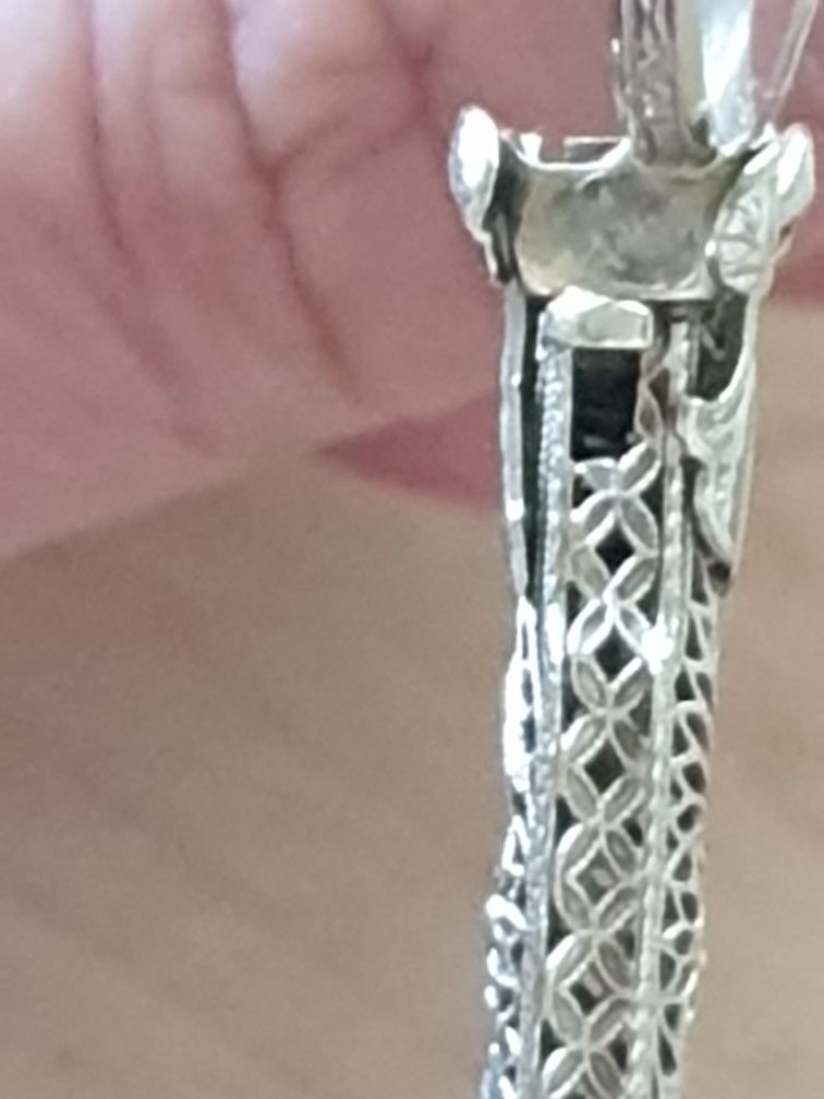 Binokle, białe złoto 14K, Włochy, XIX wiek