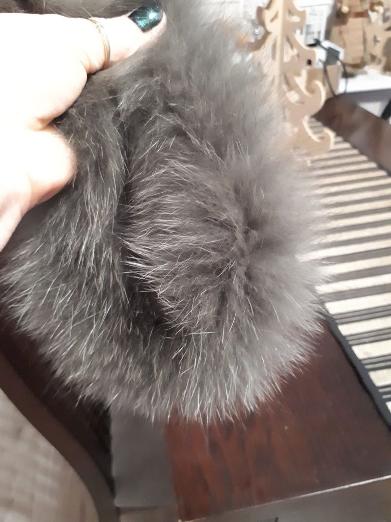 Futerko naturalne obszycie do kaptura 65 cm