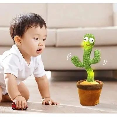 Интерактивная игрушка говорящий танцующий Кактус Dancing Cactus