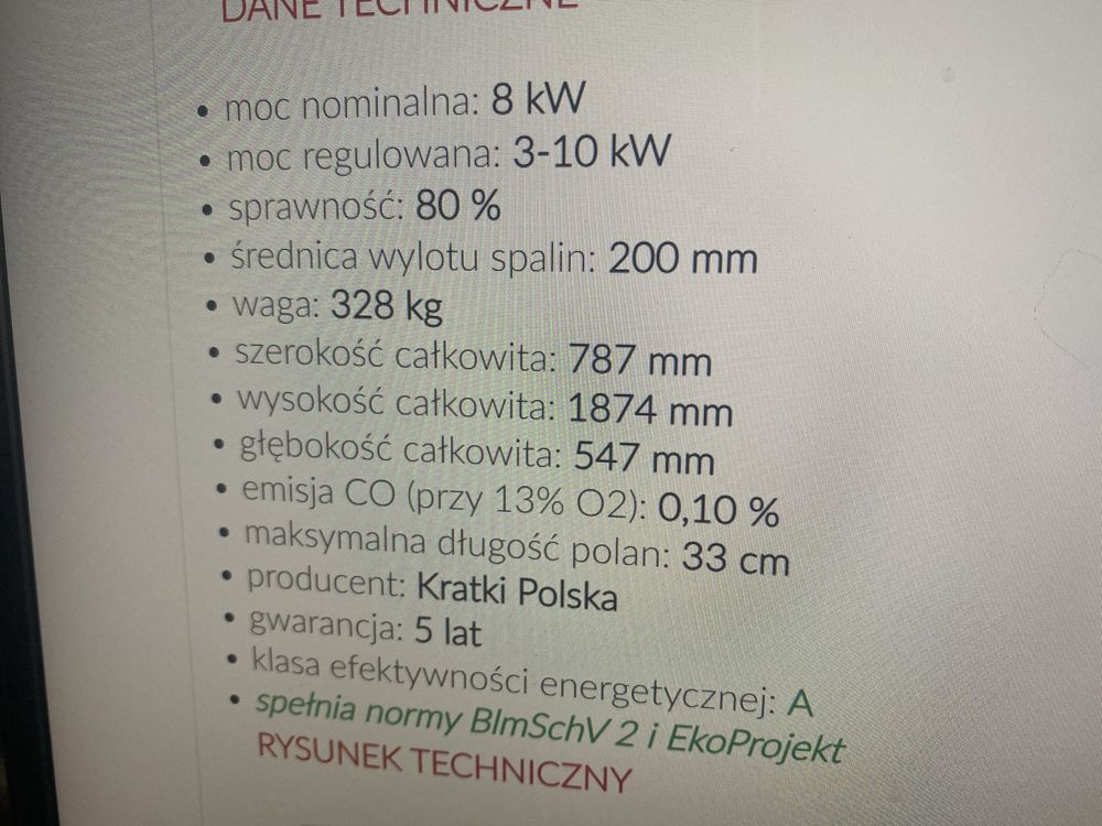 Kominek simple bialy z narozna szyba  oferuje transport