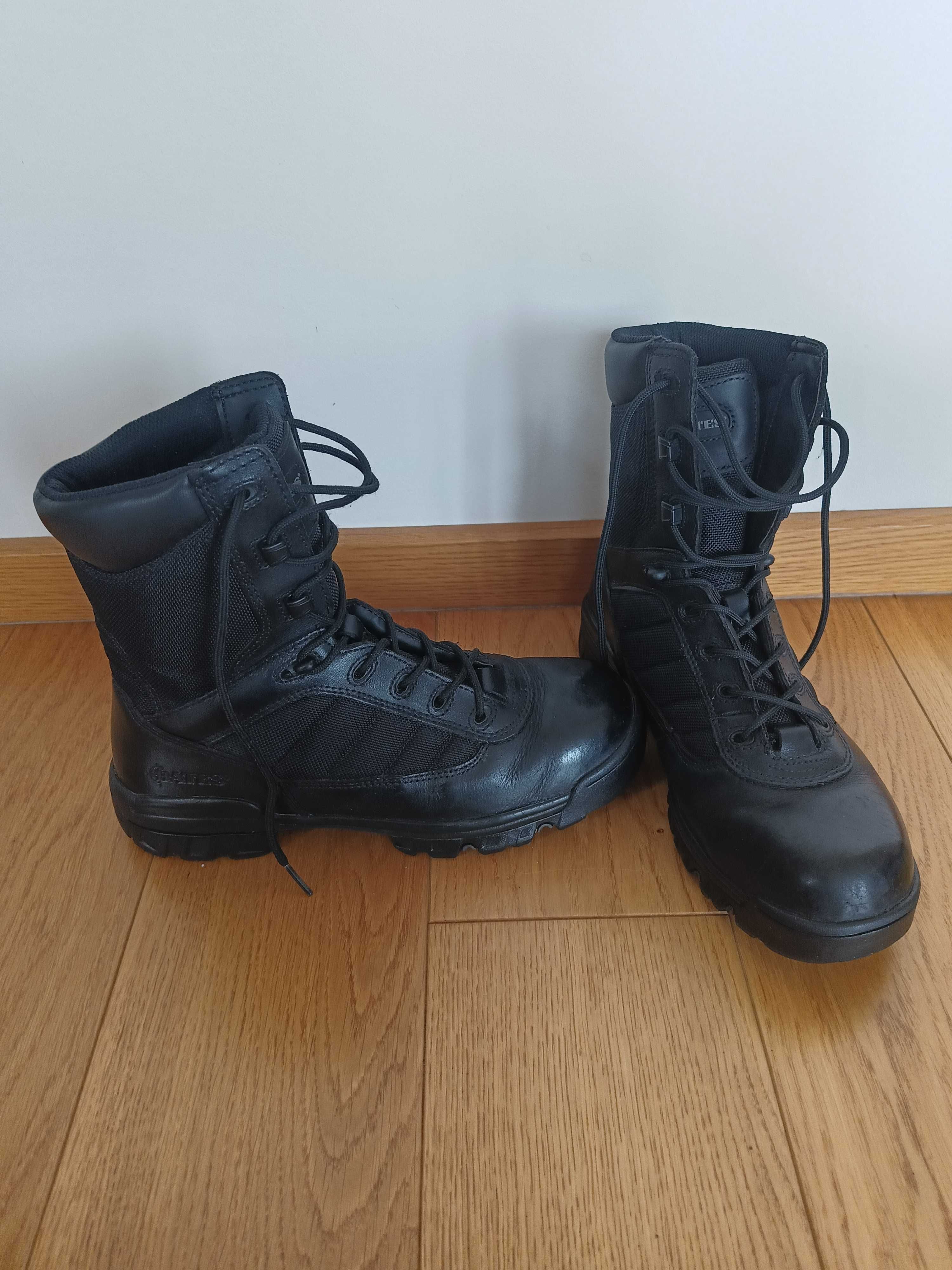 Buty męskie Bates Enforcer Ultralit E02260 skórzane czarne rozm. 42