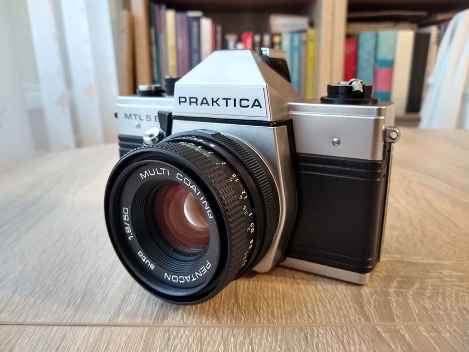 Aparat analogowy Praktica MTL 5 B +Pentacon 50mm 1.8 MC