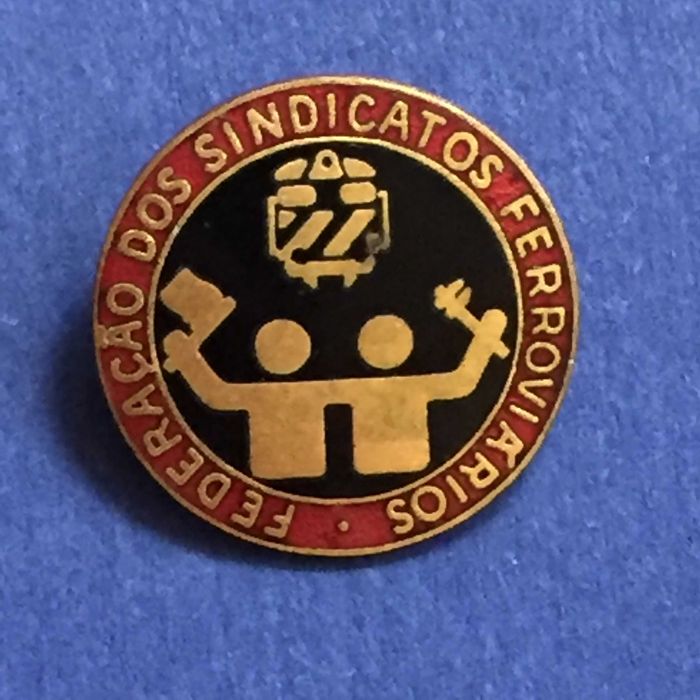 Pin Crachá esmaltado - Federação FERROVIÁRIOS