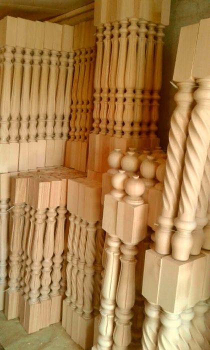 Балясини, бук, дуб, ясень