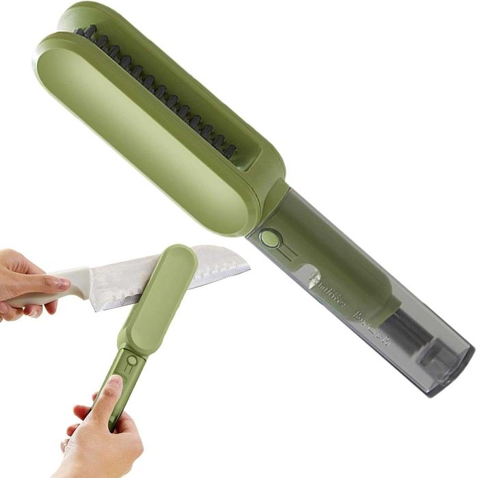 Щітка губка точилка для кухонних ножів та столовиих придадів 3 в 1