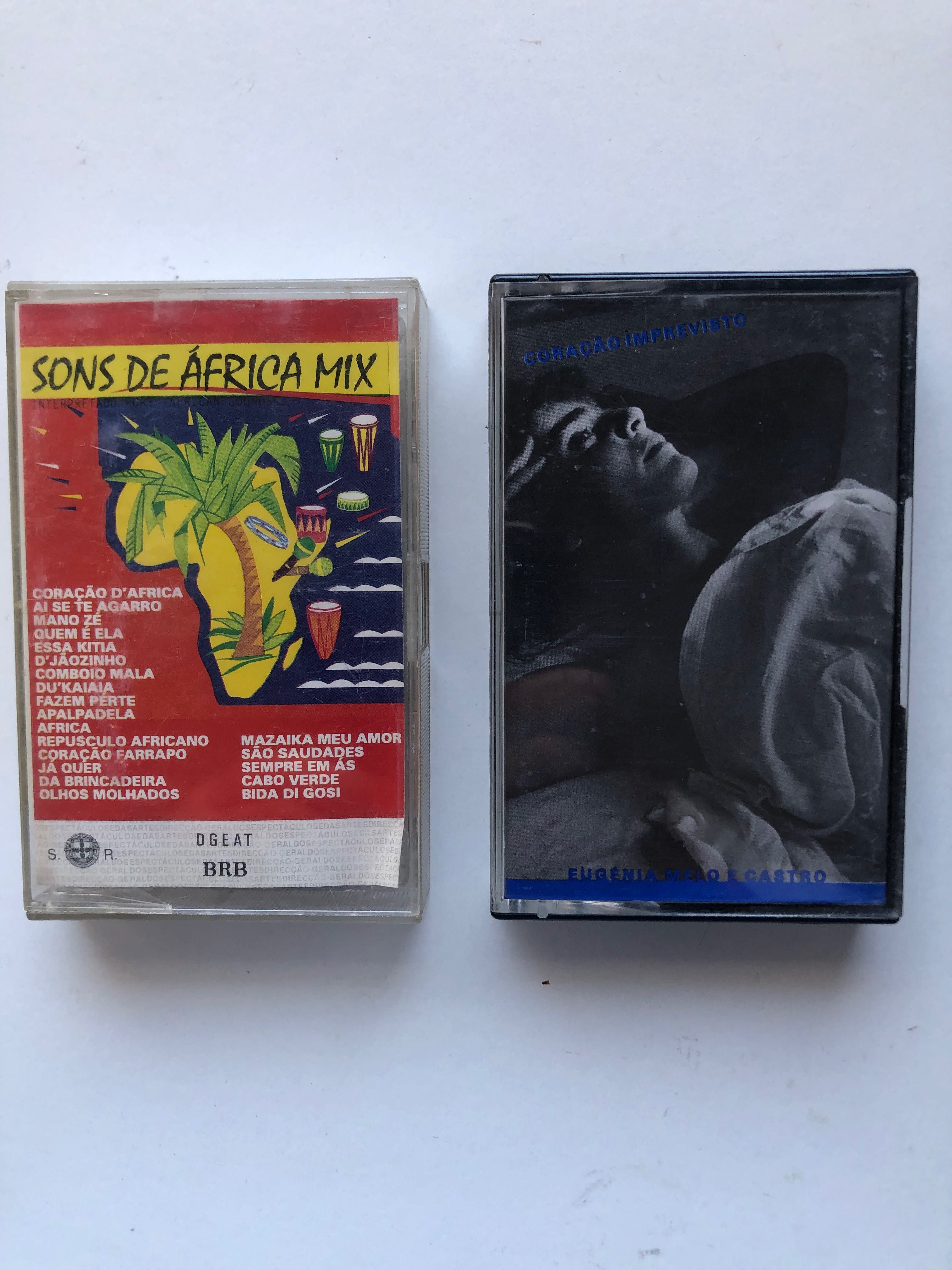 Cassetes originais  África Mix e Eugénia Melo e Castro