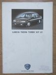 Prospekt Lancia Thema Turbo 16V LX