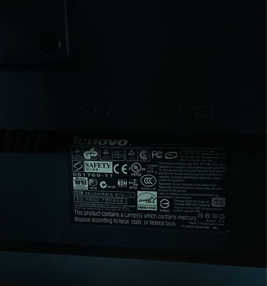 Monitor Lenovo ThinkVision