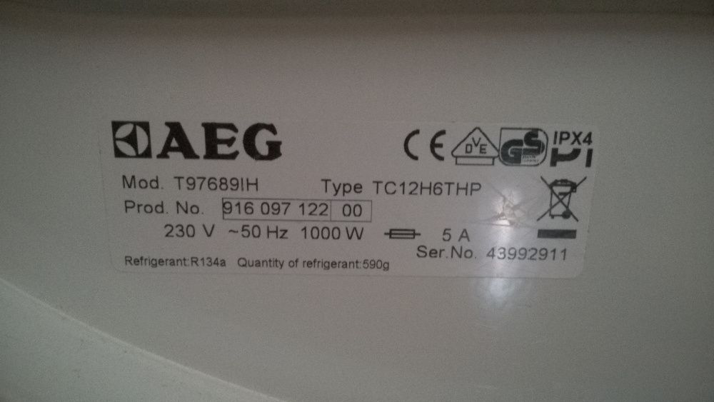 Moduł Suszarki Electrolux, AEG T97689IH z pompą ciepła, programator, .