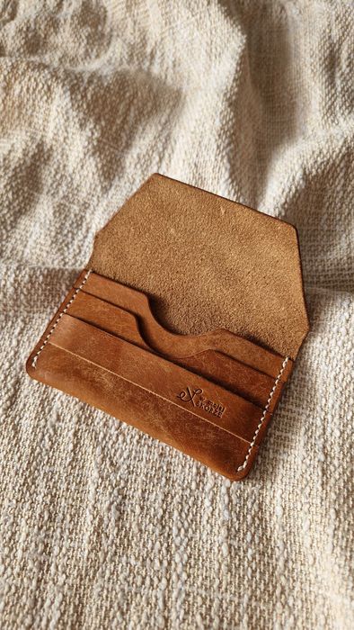 Portfel EDC etui na karty ze skóry naturalnej handmade