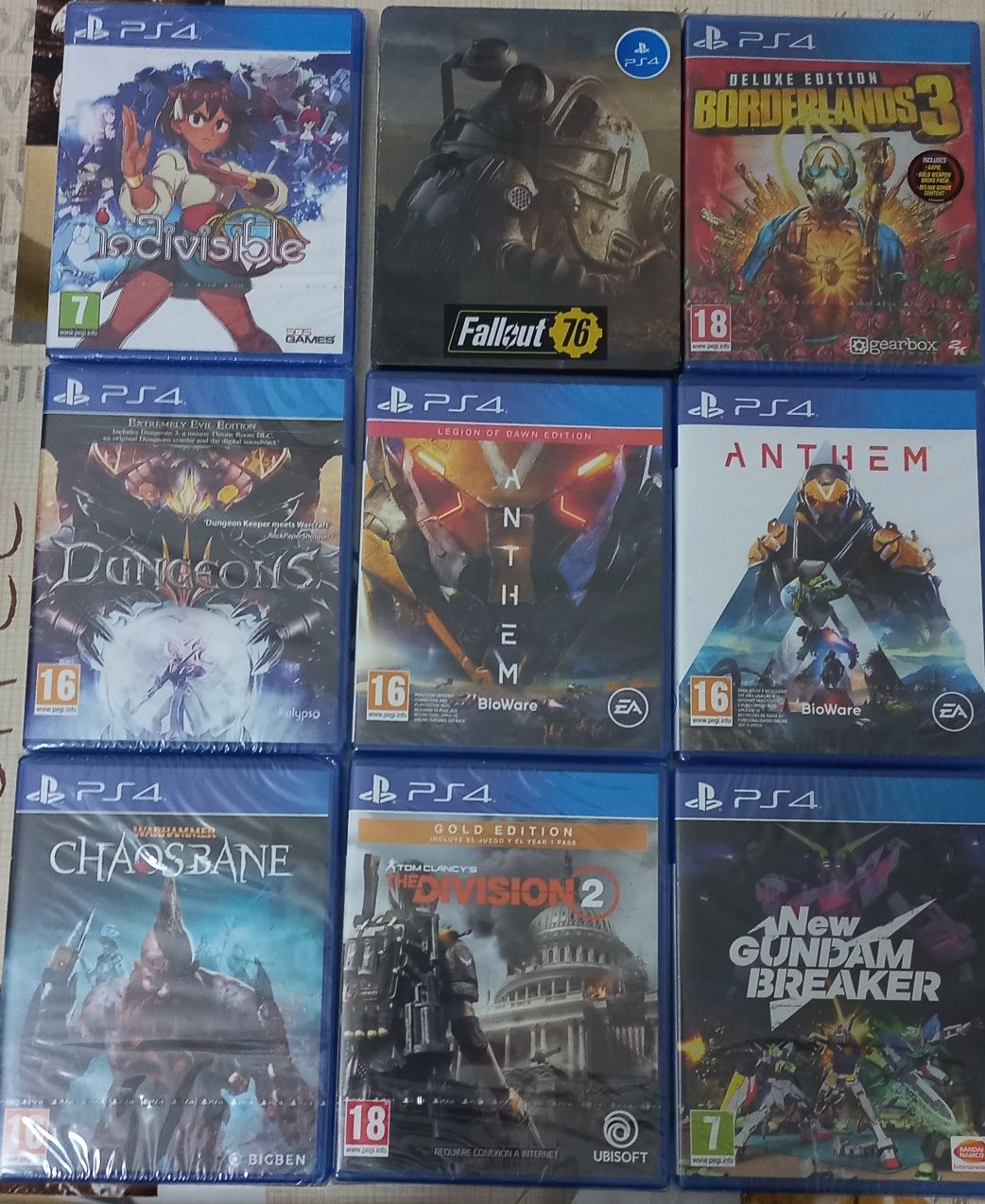 Jogos PS4 acção -  novos e selados desde...