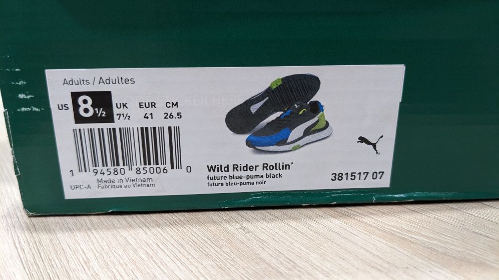 Кроссовки Puma Wild Rider Rollin' 100% оригинал