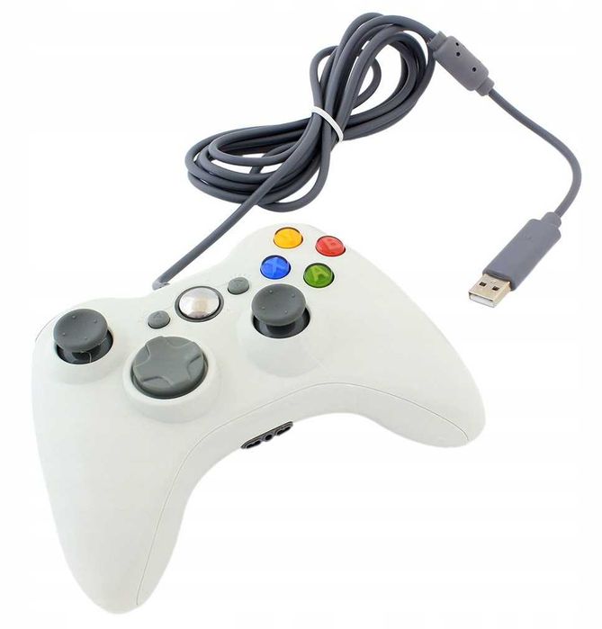 Pad PC XBOX 360 przewodowy kontroler USB biały Video-Play