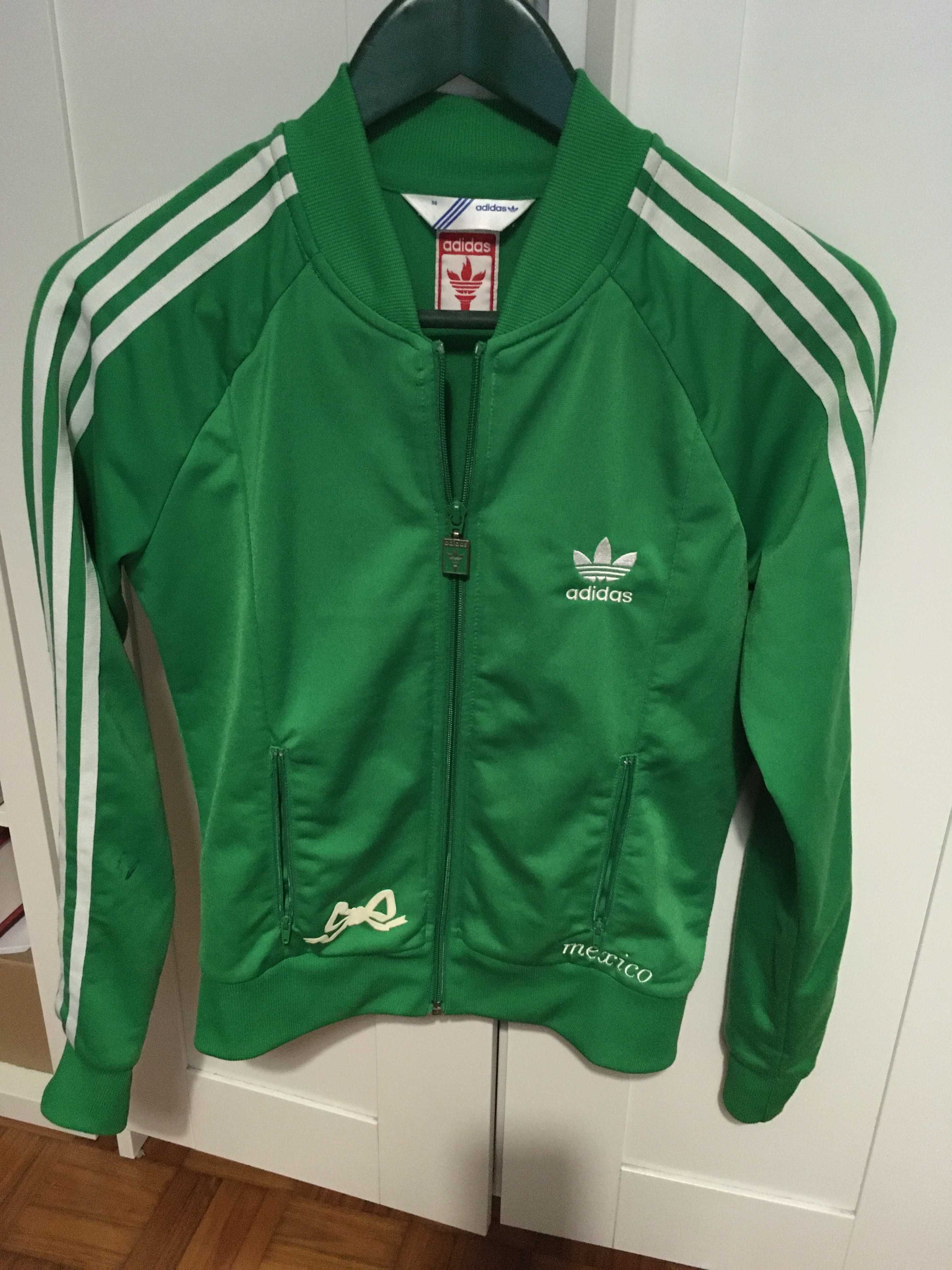 Casaco verde de marca Adidas ,original , tamanho S/M