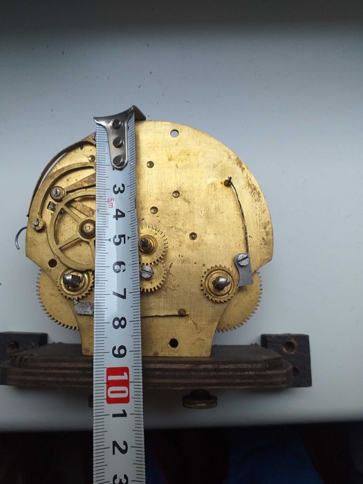 Unikatowy mechanizm zegara kominkowego Lenzkirch data 21 maj 1876 rok