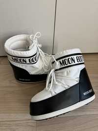 Moon Boot Iconic Low white/black - gwarancja
