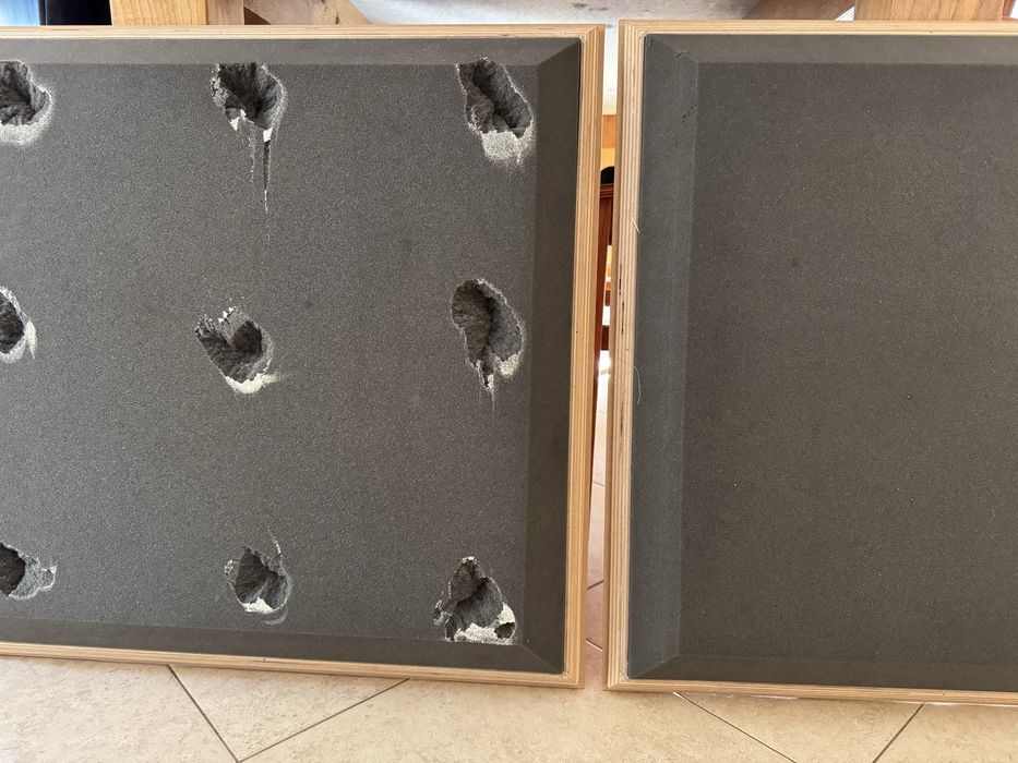 Painel acustico, efeito cerejeira 60x60cm