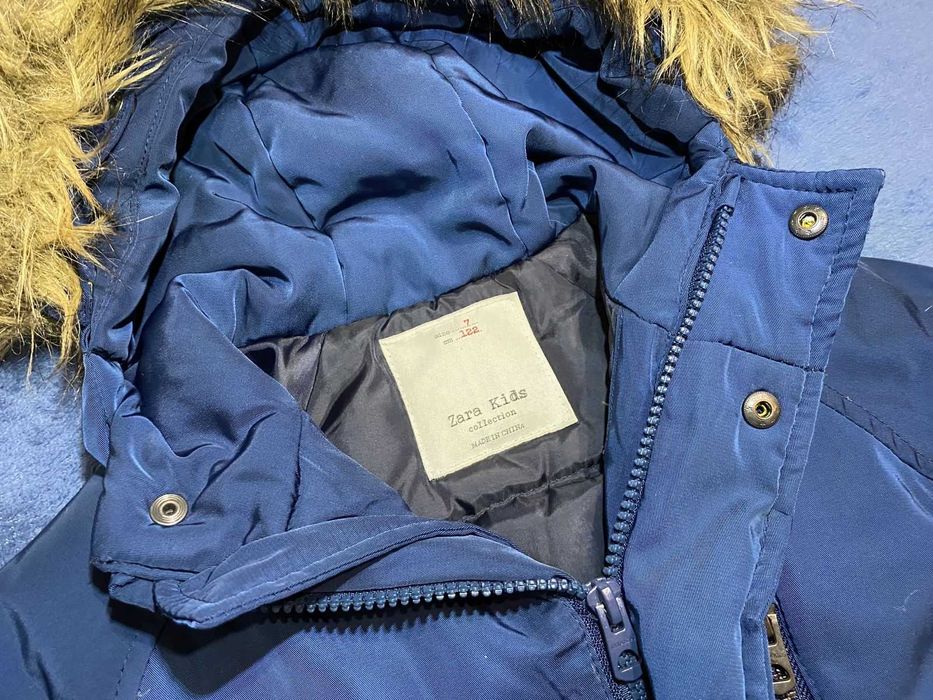 Куртка зимняя для девочки, пуховик, перо Zara kids 122-128 см, 6-7 лет