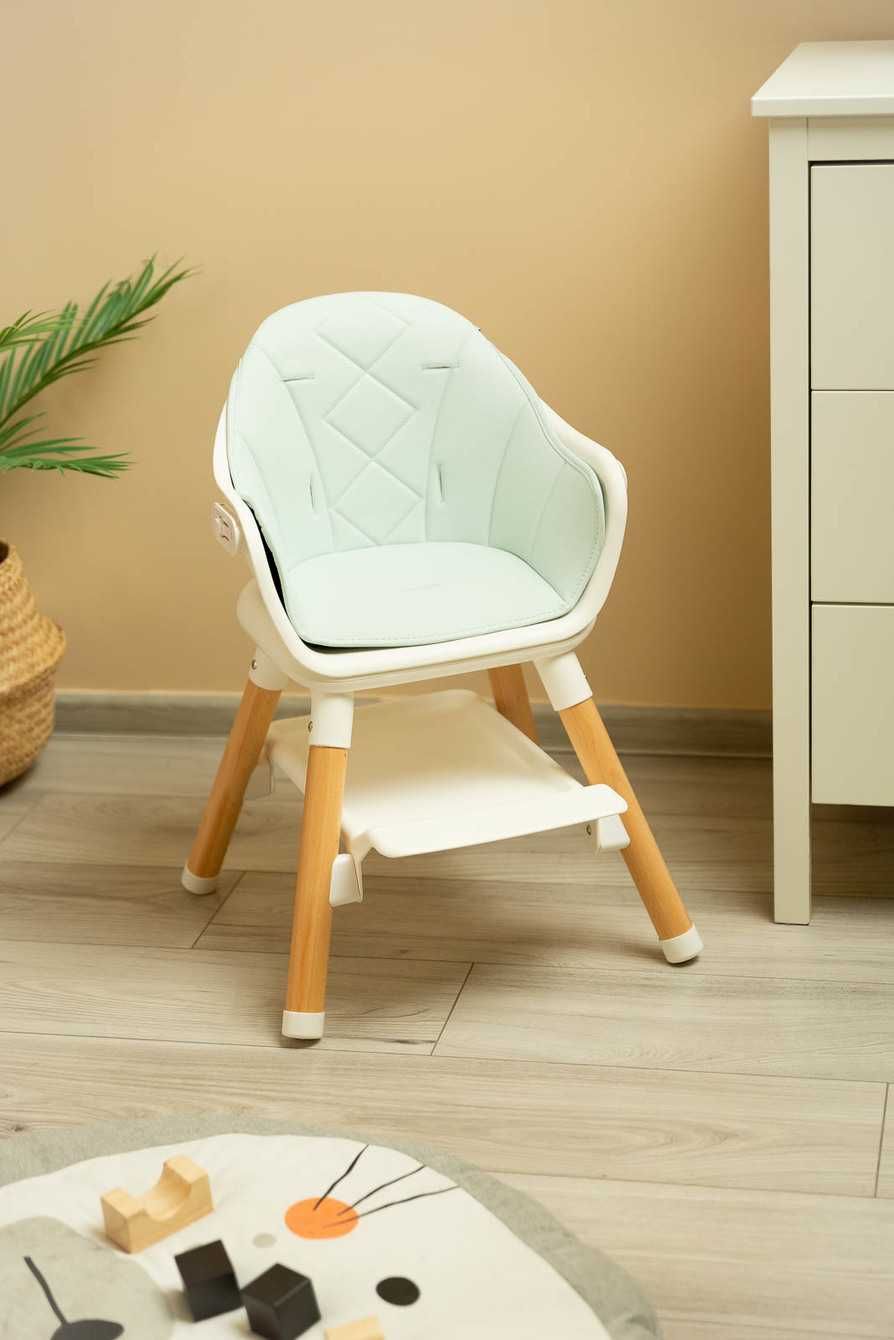 Krzesełko do karmienia dziecka Caretero BRAVO Mint krzesło dla dziecka