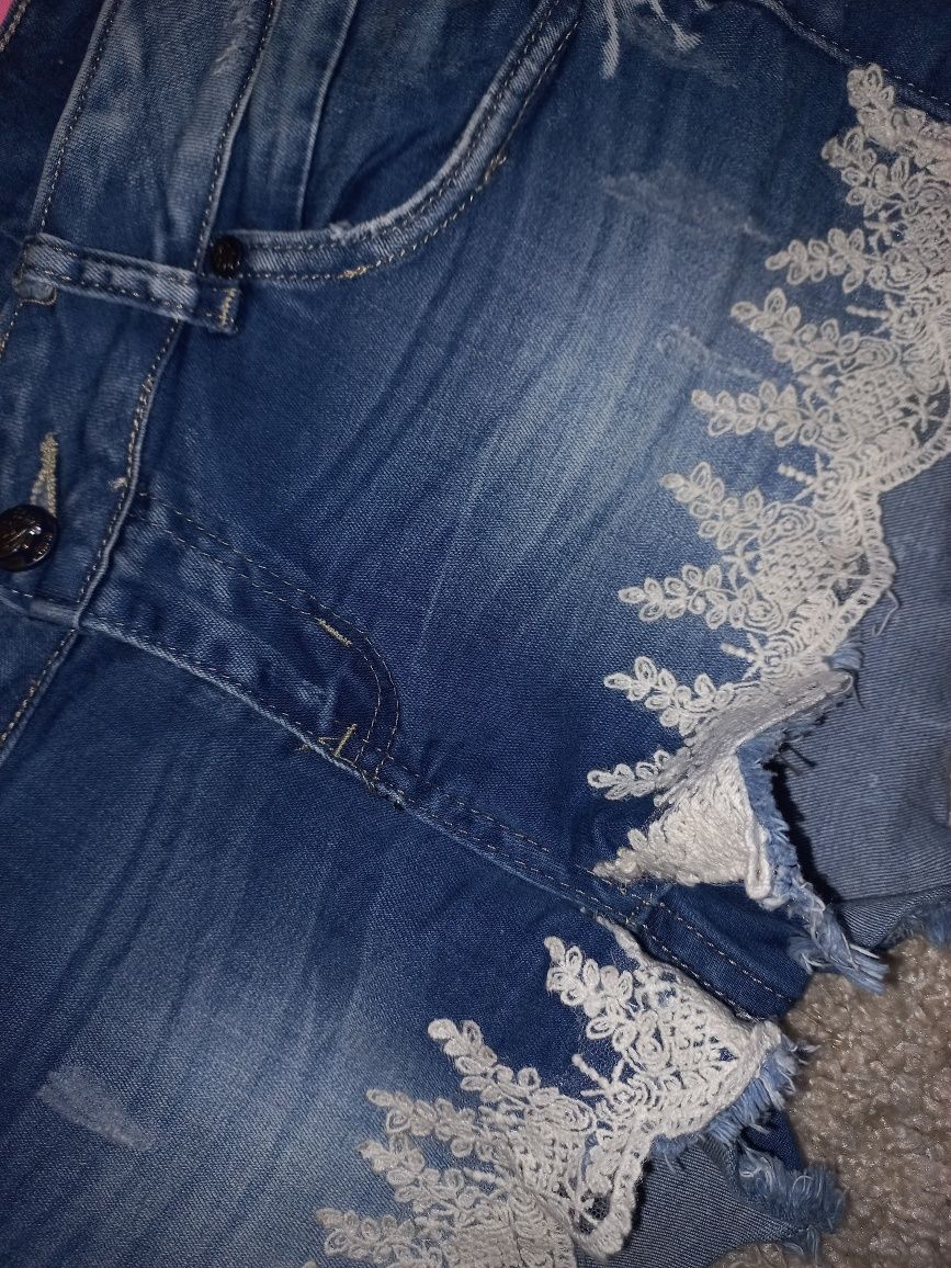 Фирменный модный летний набор маечка шорты джинс
