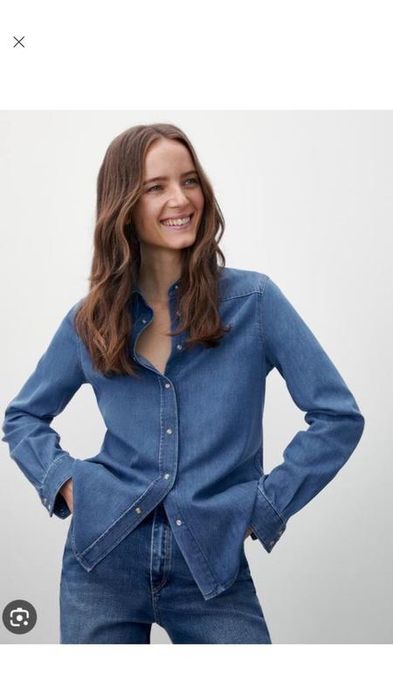 Джинсова сорочка Massimo Dutti. М