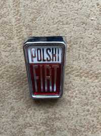 Oryginalny Kolekcjonerski Znaczek Emblemat Logo Polski Fiat Jak Nowy