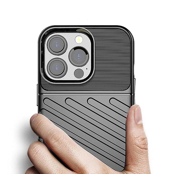 Thunder Case elastyczne pancerne etui pokrowiec iPhone 13 Pro niebiesk