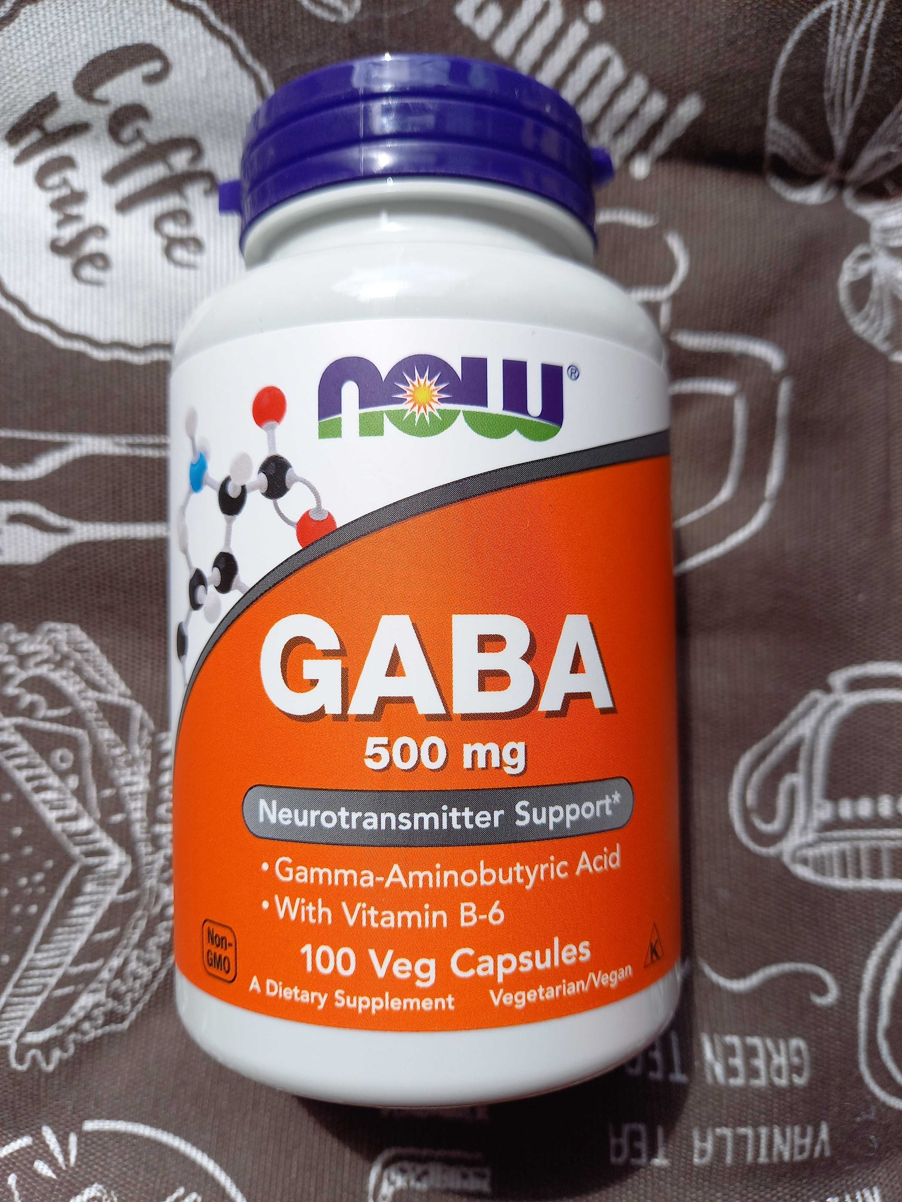 Now Foods, Габа, ГАМК, Gaba, 500 750 мг, 100 250 капсул