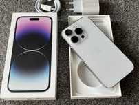 iPhone 14 PRO 512GB SILVER WHITE BIAŁY Srebrny Bateria 97% Gwar FV23%