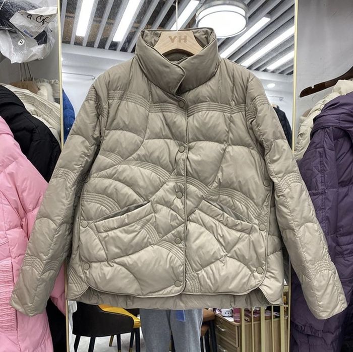 Демісезон осіння куртка бомбер пуховик натуральний пух mango/bershka