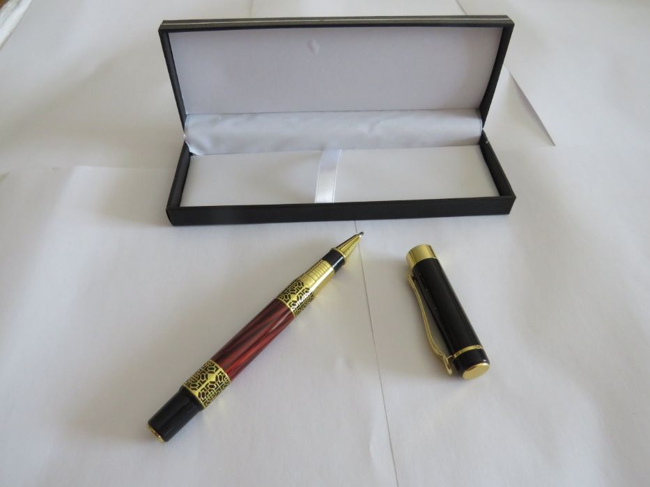 caneta de luxo com estojo