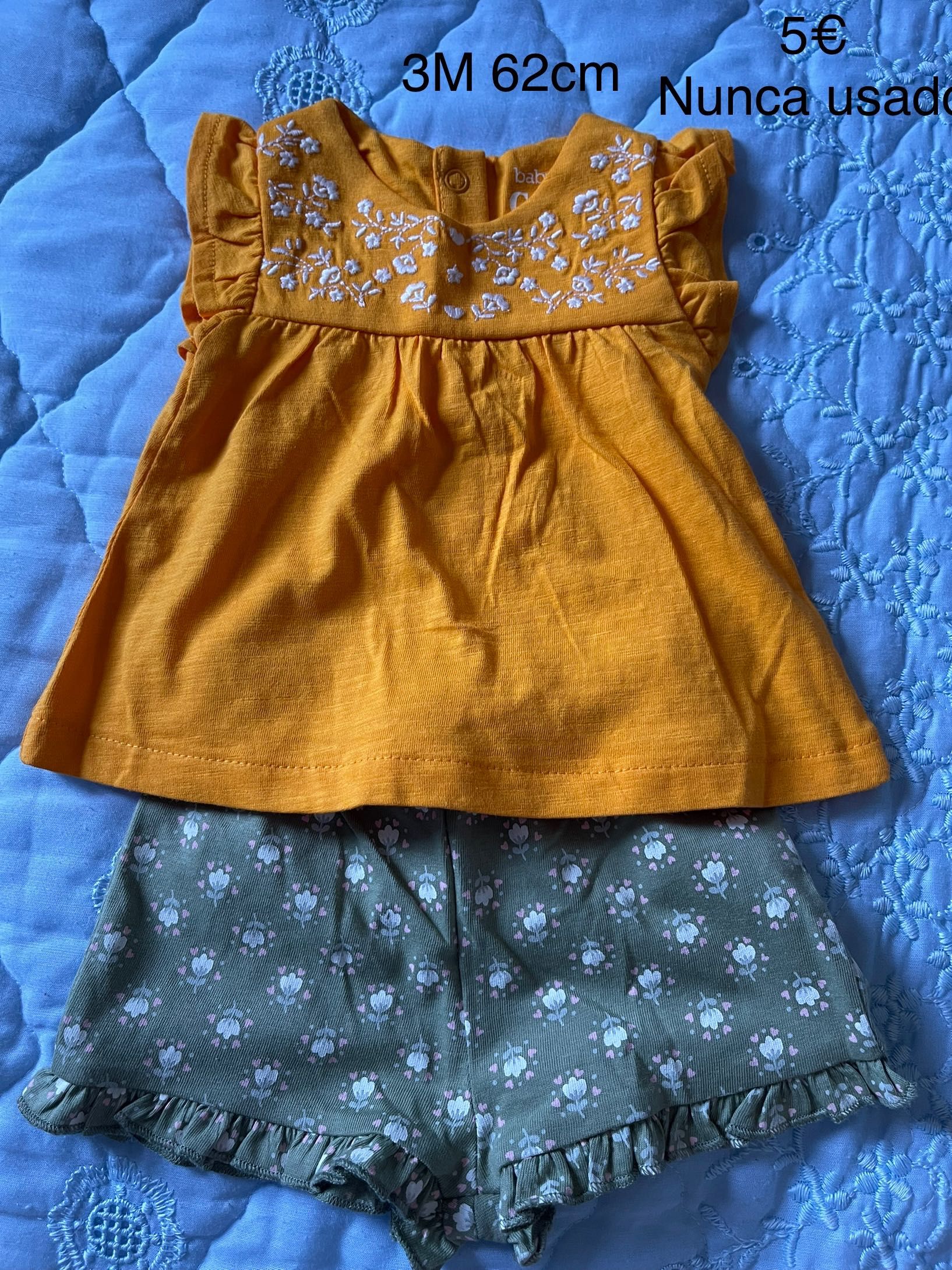 Roupa verao menina 0-12meses nova e semi nova