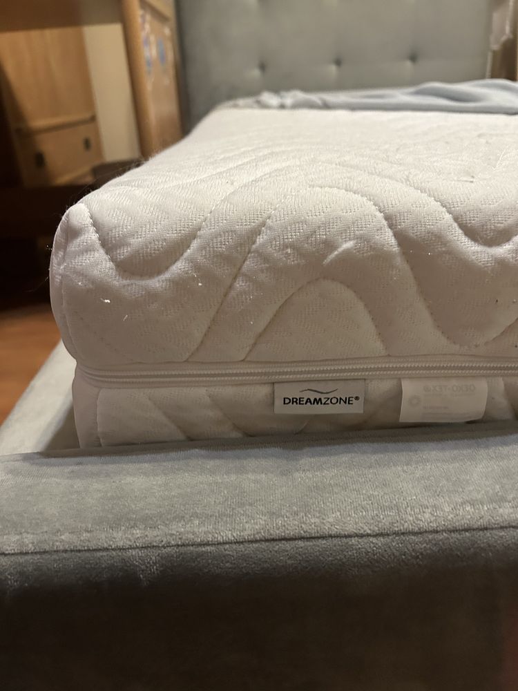 Łóżko Tiffany nowoczesne pojedyńcze 90x200 szare