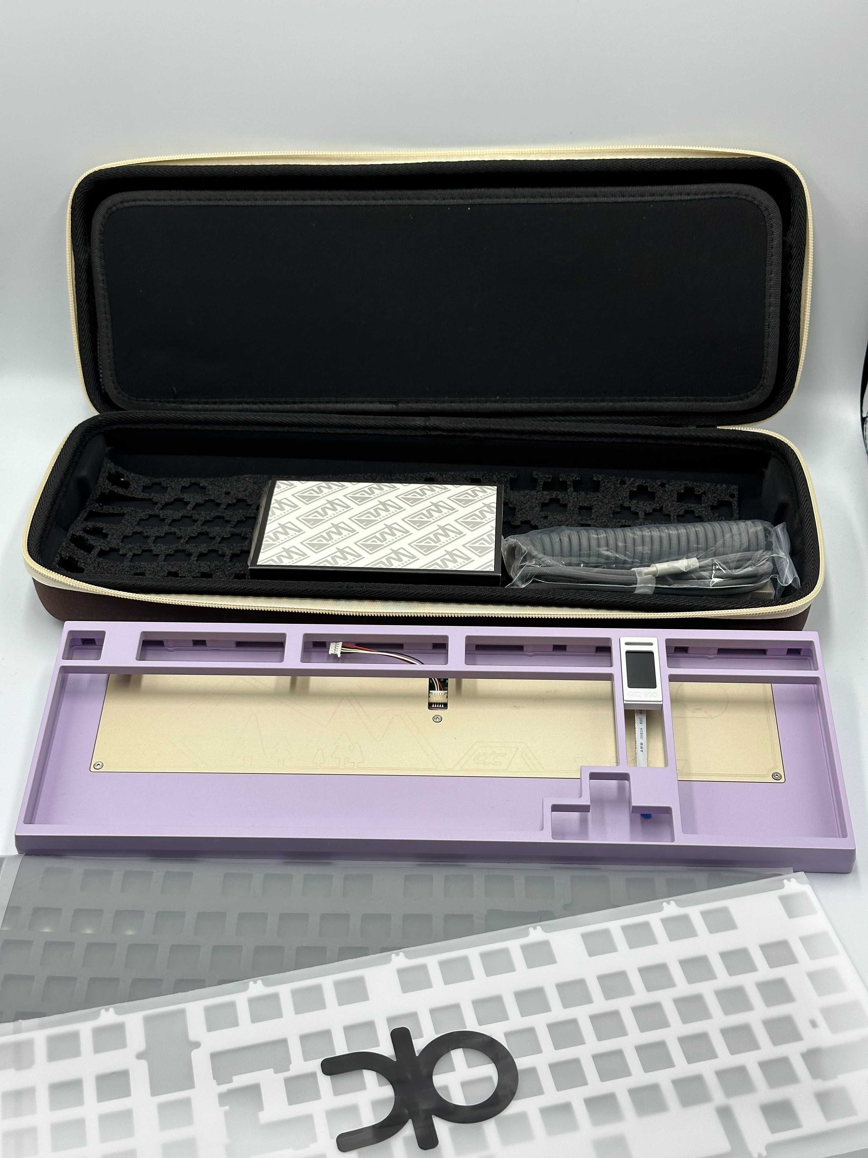 Беспроводная кастомная механическая клавиатура QK100 Lavender / Lilac