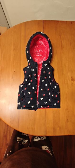 Colete menina reversível 3-4 anos