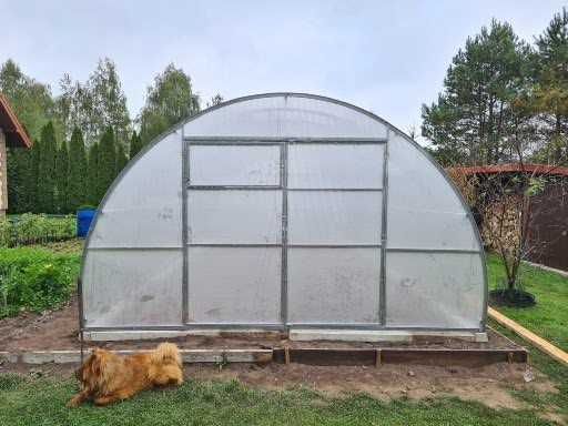 Szklarnia Tunel 4x8m, z poliwęglanu komorowego 4mm, profil 40x20mm