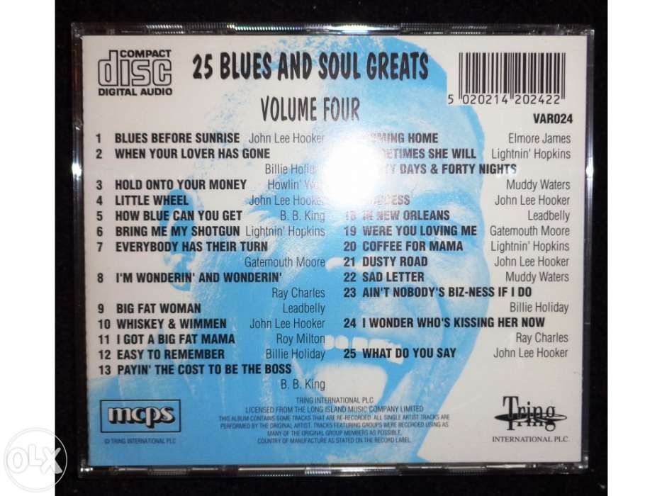 4 CDs - Seleção de Blues e Soul