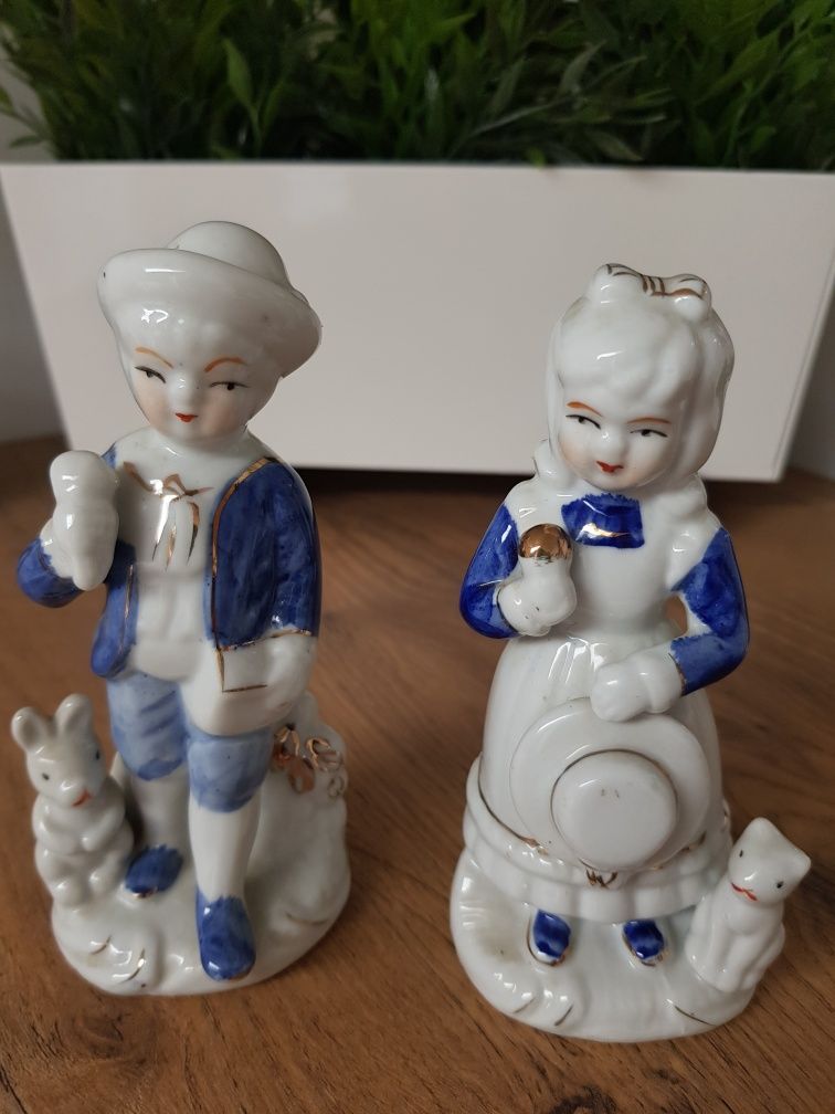 Kpl.-2 figurki porcelanowe l.PRL