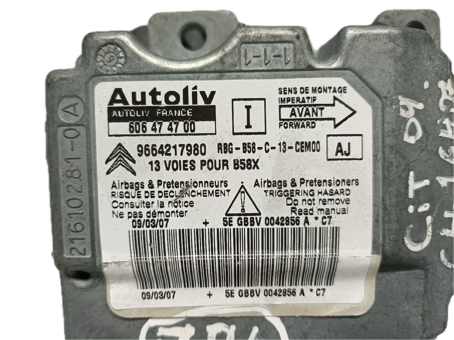 Centralina airbag CITROËN C4 Picasso I (UD_)