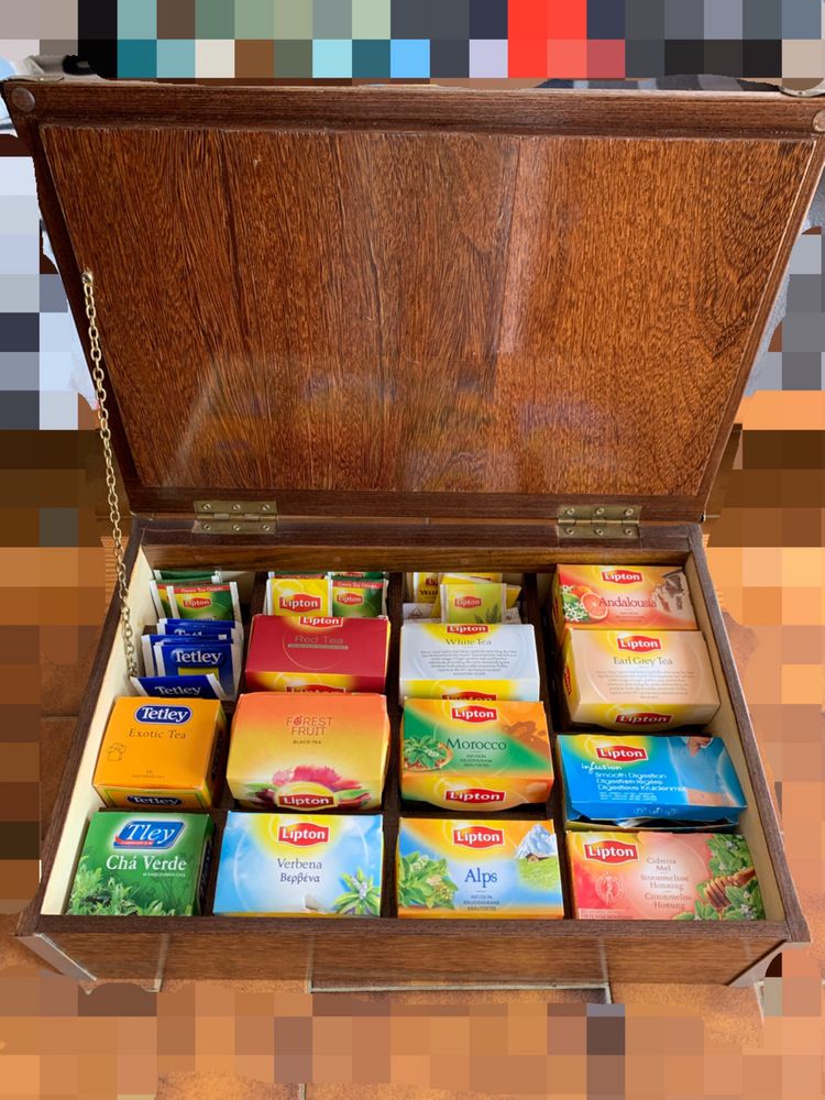 Caixa de chá feita a mao TEA BOX HAND MADE