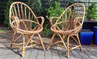 Bambusowe krzesła,lata 50