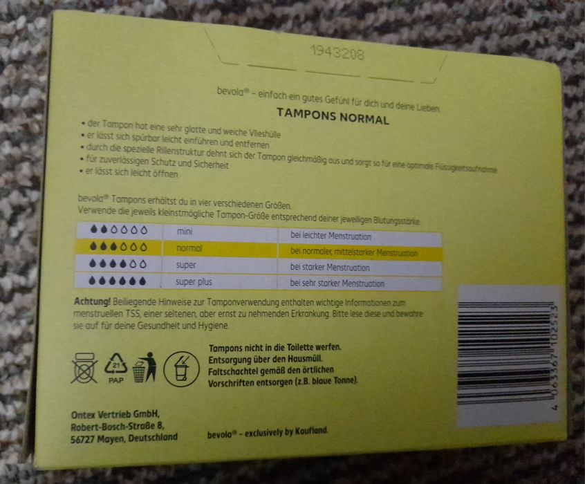 Тампони 80шт., bevola, тампон нормал, NORMAL TAMPONS. Нові.