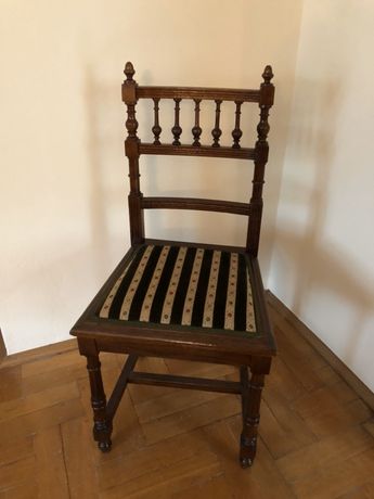 Krzesło antyk eklektyk zabytkowe drewniane do biura