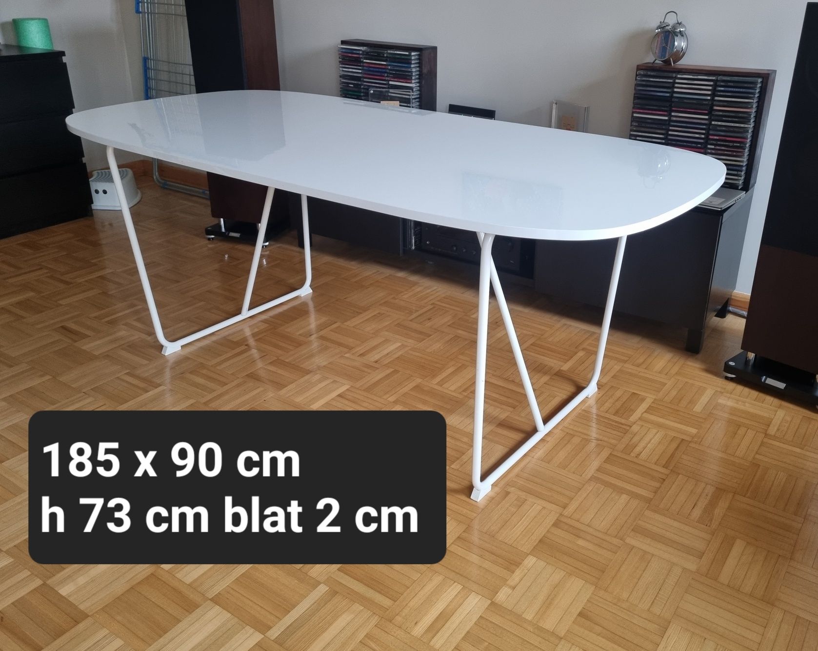 Biały duży stół IKEA 180 x 90 cm