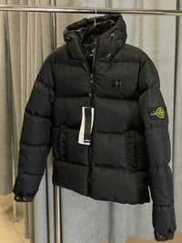 РАСПРОДАЖА -50%STONE ISLAND Чоловіча весняна куртка тепла чорна якісна