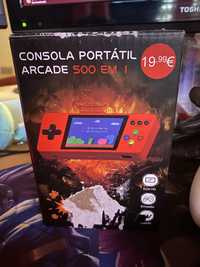 Consola Portatil Arcade 500 em 1