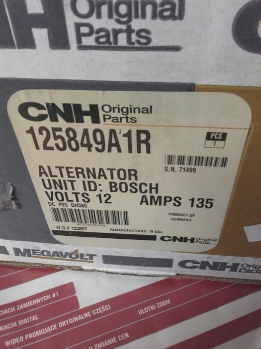 Alternator regenerowany CNH, CASE do MX180-270,STX275-450, AF2188 inne